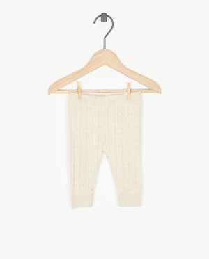 Gebreide broek met kabelpatroon - Newborn 50-68