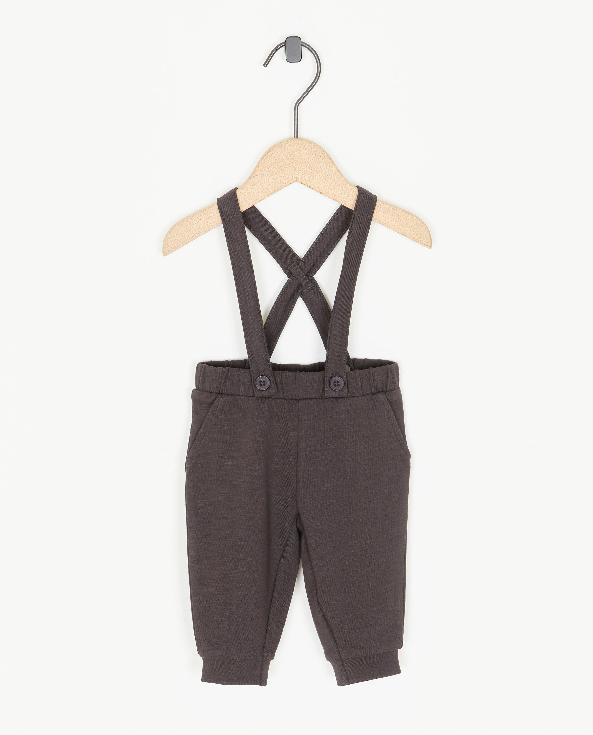 Broek met afneembare bretellen - Newborn 50-68