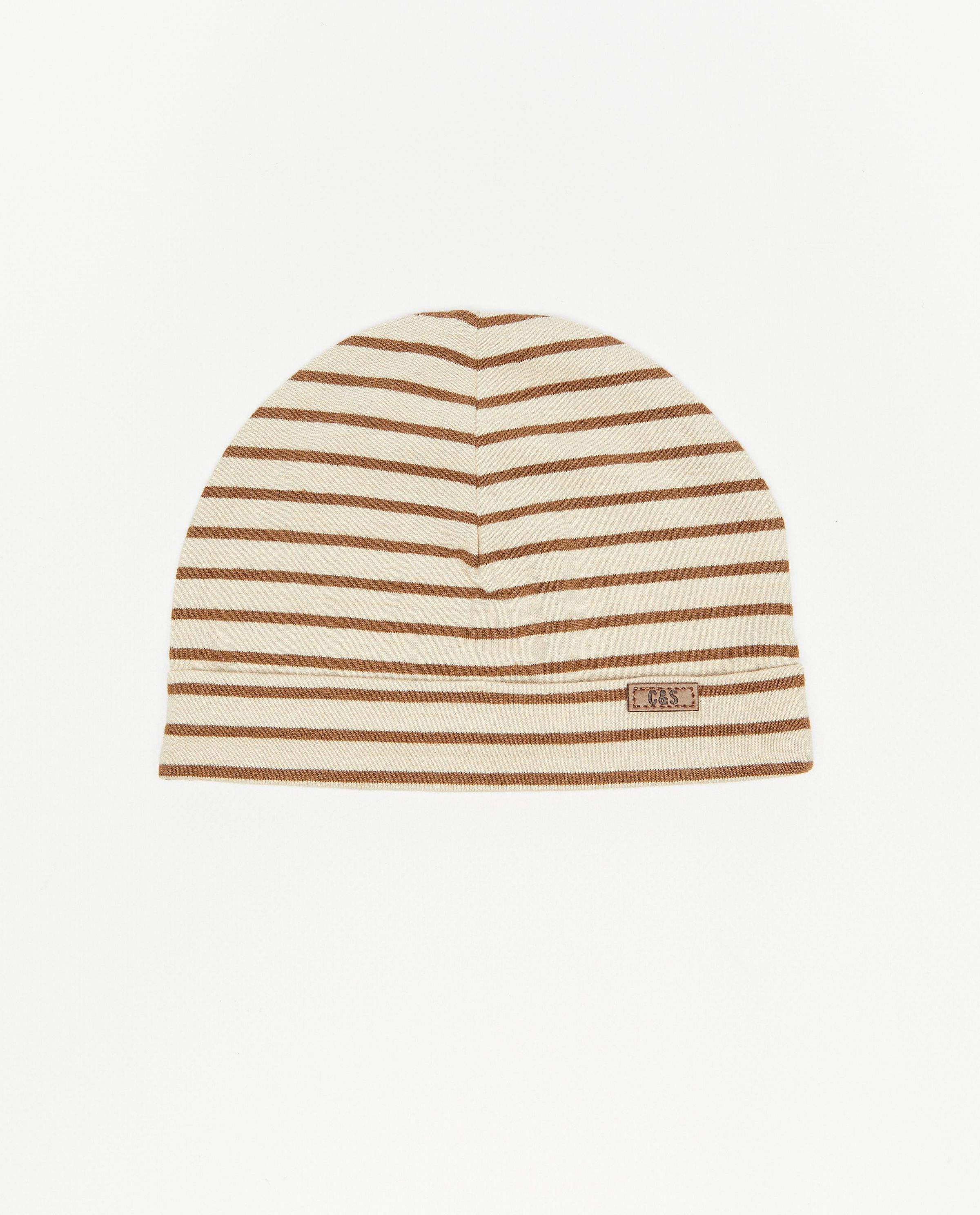 Bonnet &agrave; rayures - Newborn 50-68