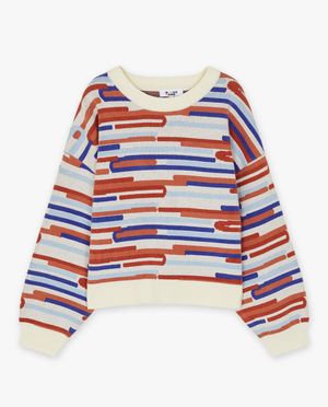 Pulls - Pull &agrave; motif g&eacute;om&eacute;trique