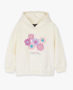 Sweats - Hoodie &agrave; imprim&eacute; fleuri