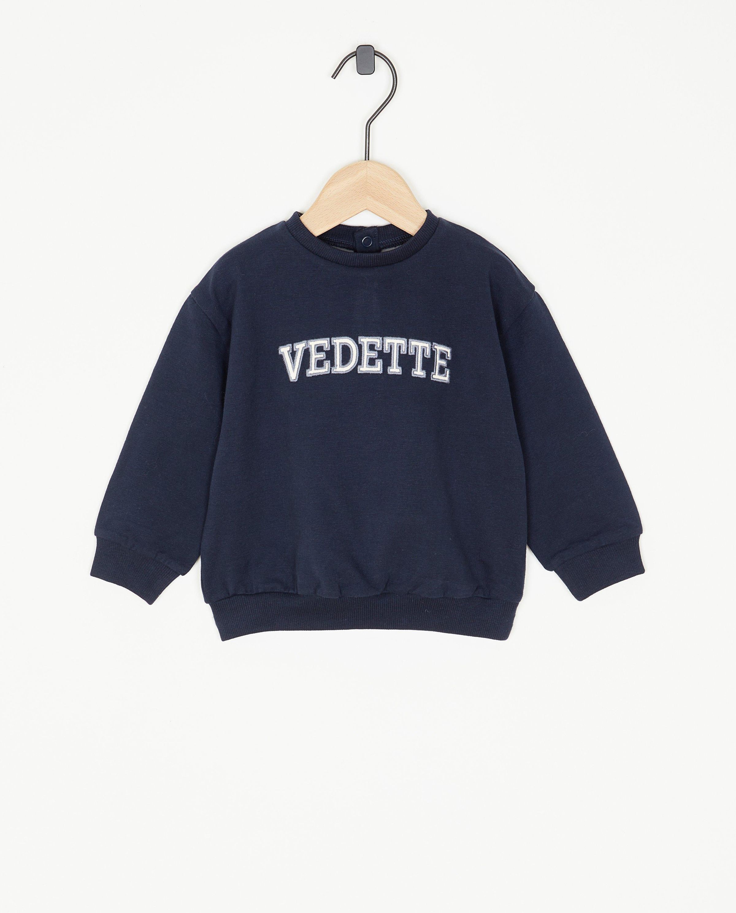 Donkerblauwe sweater Vedette - Cuddles and Smiles