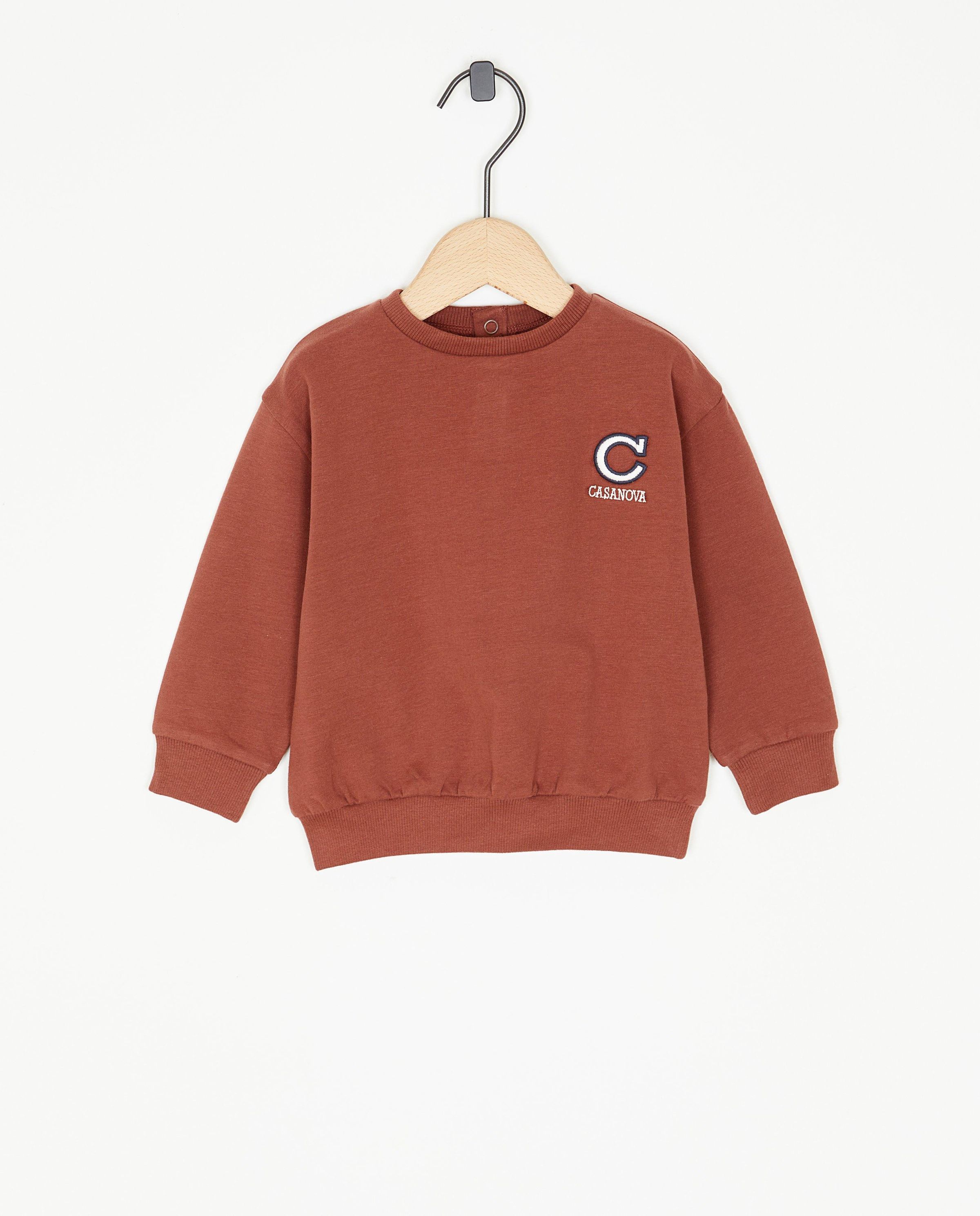 Sweat bleu fonc&eacute; Petit fr&egrave;re - Cuddles and Smiles
