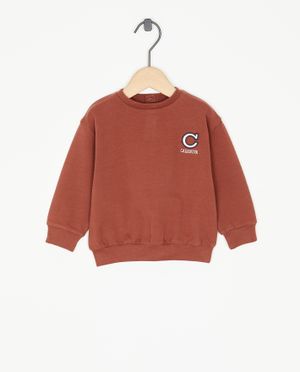 Donkerblauwe sweater Petit fr&egrave;re - Cuddles and Smiles