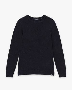 Truien - Donkerblauwe trui met stippen