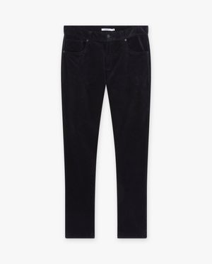 Broeken - Donkerblauwe broek van ribfluweel