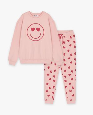 Nachtkleding - Pyjama met smileyprint