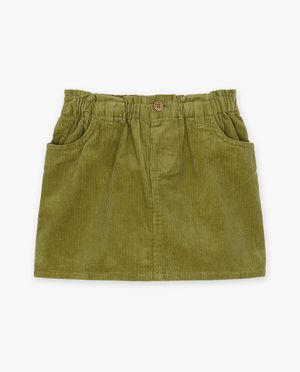 Rokken - Groene rok van ribfluweel