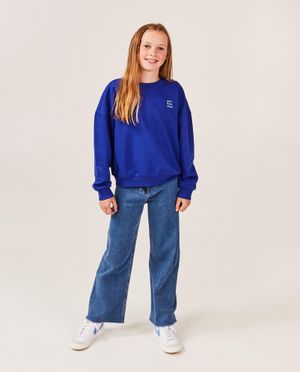 Jeans - Jeans bleu, coupe droite