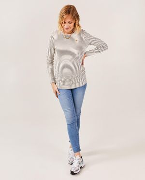Jeans de grossesse bleu clair, coupe skinny - Atelier Maman