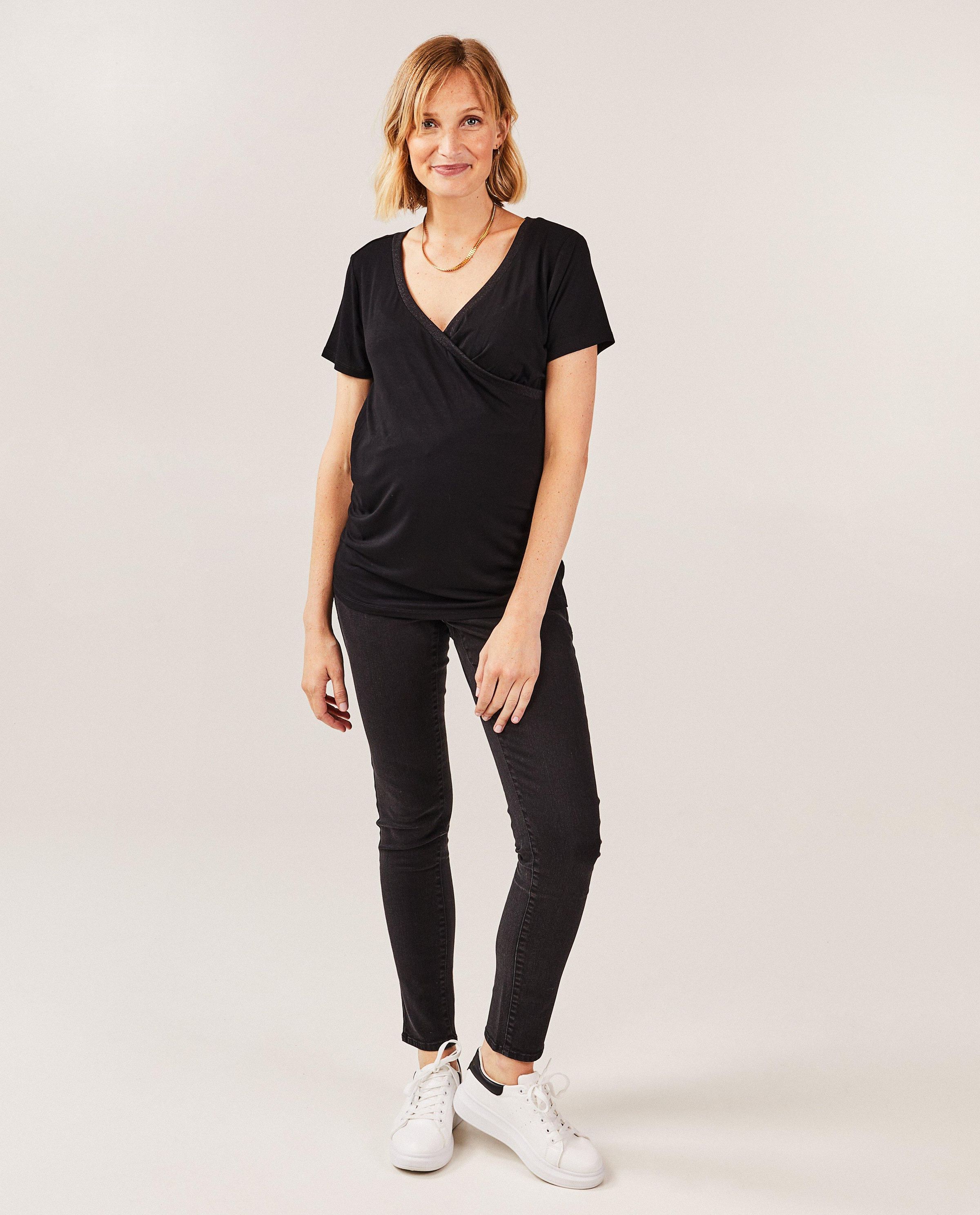Zwarte zwangerschapsjeans - Atelier Maman