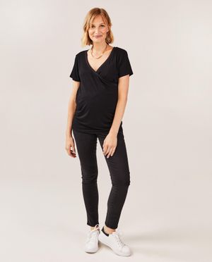 Zwarte zwangerschapsjeans - Atelier Maman