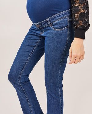 Jeans - Jeans de grossesse bleu, coupe &agrave; pattes d&rsquo;&eacute;l&eacute;phant (flared)