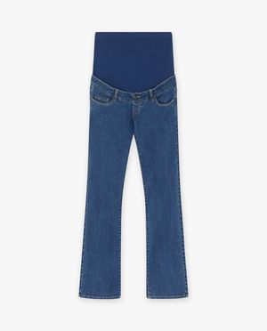 Jeans - Jeans de grossesse bleu, coupe &agrave; pattes d&rsquo;&eacute;l&eacute;phant (flared)