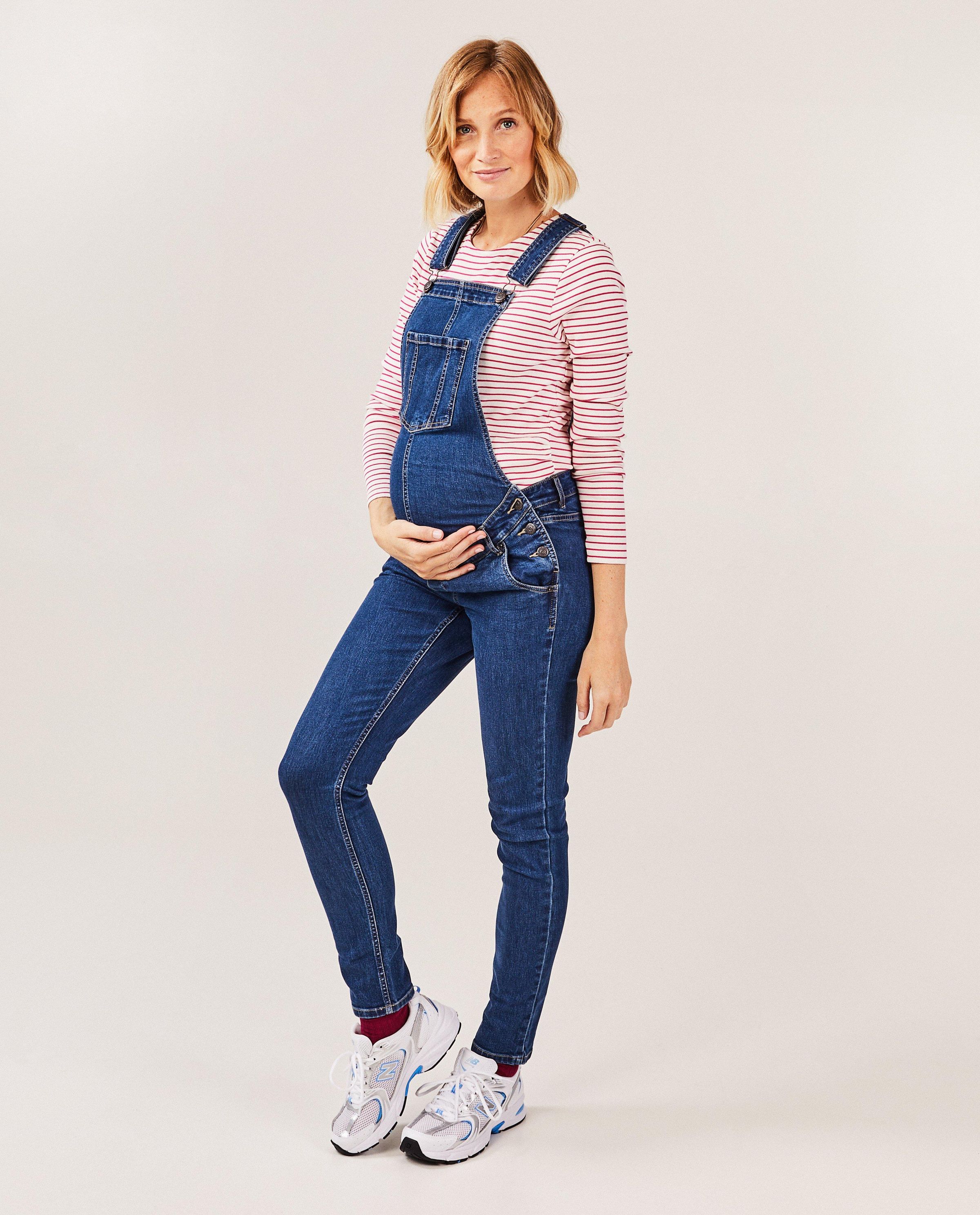 Salopette bleue en jeans - Atelier Maman