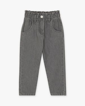 Jeans - Donkergrijze jeans, slouchy fit