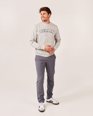 Broeken - Geklede broek met ruiten, slim fit