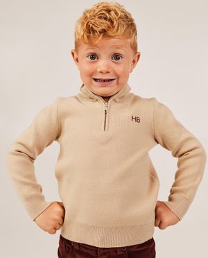 Pulls - Pull avec petite fermeture &agrave; glissi&egrave;re
