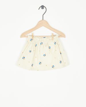 Jupe beige en velours - Cuddles and Smiles