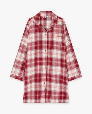 Nachtkleding - Flanellen nachthemd met ruiten