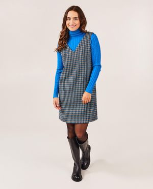 Robes - Robe en tricot &agrave; motif abstrait