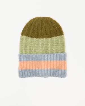 Gebreide muts met color block - Fish & Chips