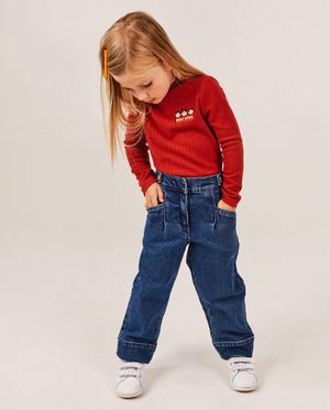 Jeans - Jeans bleu, coupe droite