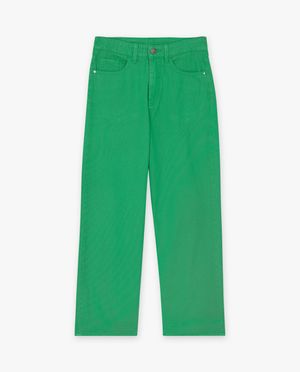 Jeans - Jeans vert, straight fit