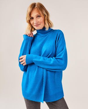 Pulls - Pull &agrave; col roul&eacute; avec croisement