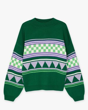 Pulls - Pull &agrave; motif g&eacute;om&eacute;trique