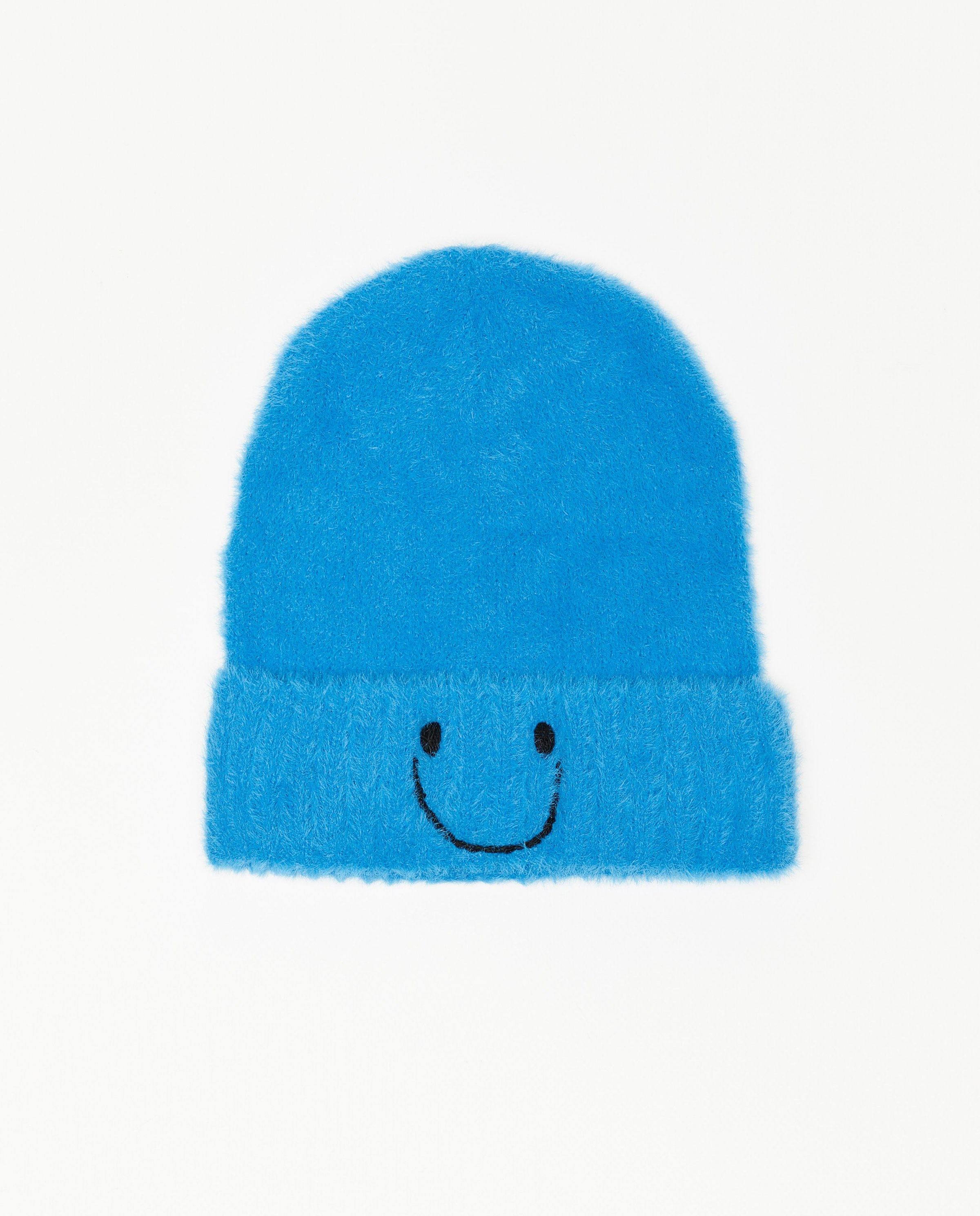 Fuzzy muts met smiley - Fish & Chips
