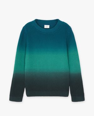 Groene trui met gradi&euml;nt - S. Oliver