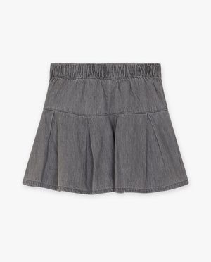 Jupes - Jupe en jeans gris fonc&eacute;