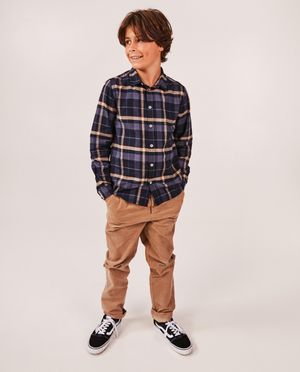 Broeken - Bruine broek van ribfluweel