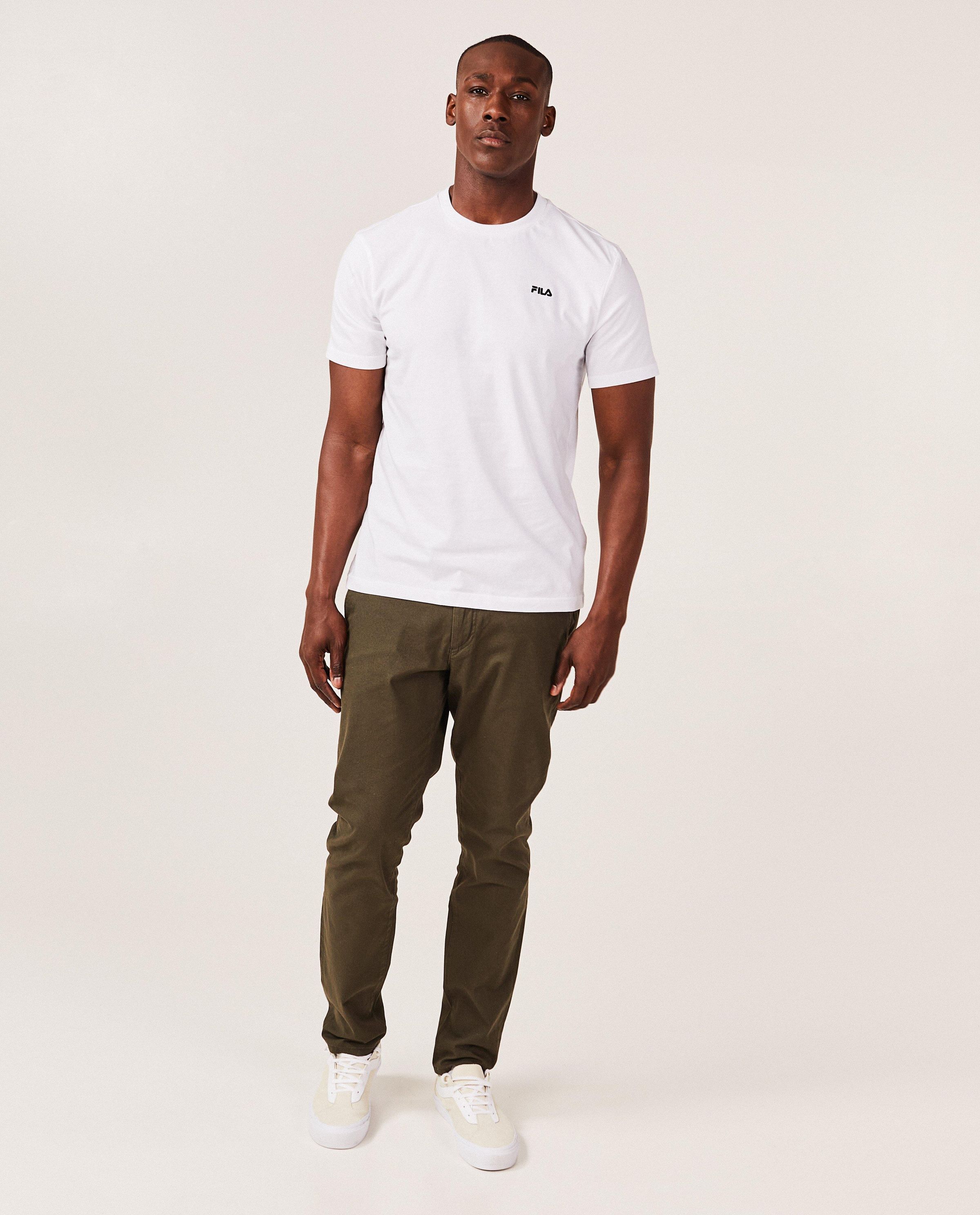Rood T-shirt met borduursel - Fila