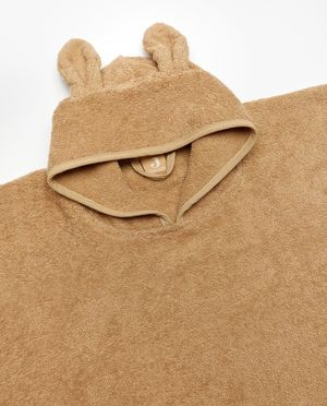 Babyspulletjes - Bruine badponcho