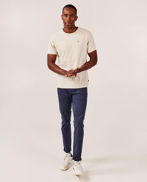 Pantalon bleu fonc&eacute;, slim fit - OVS