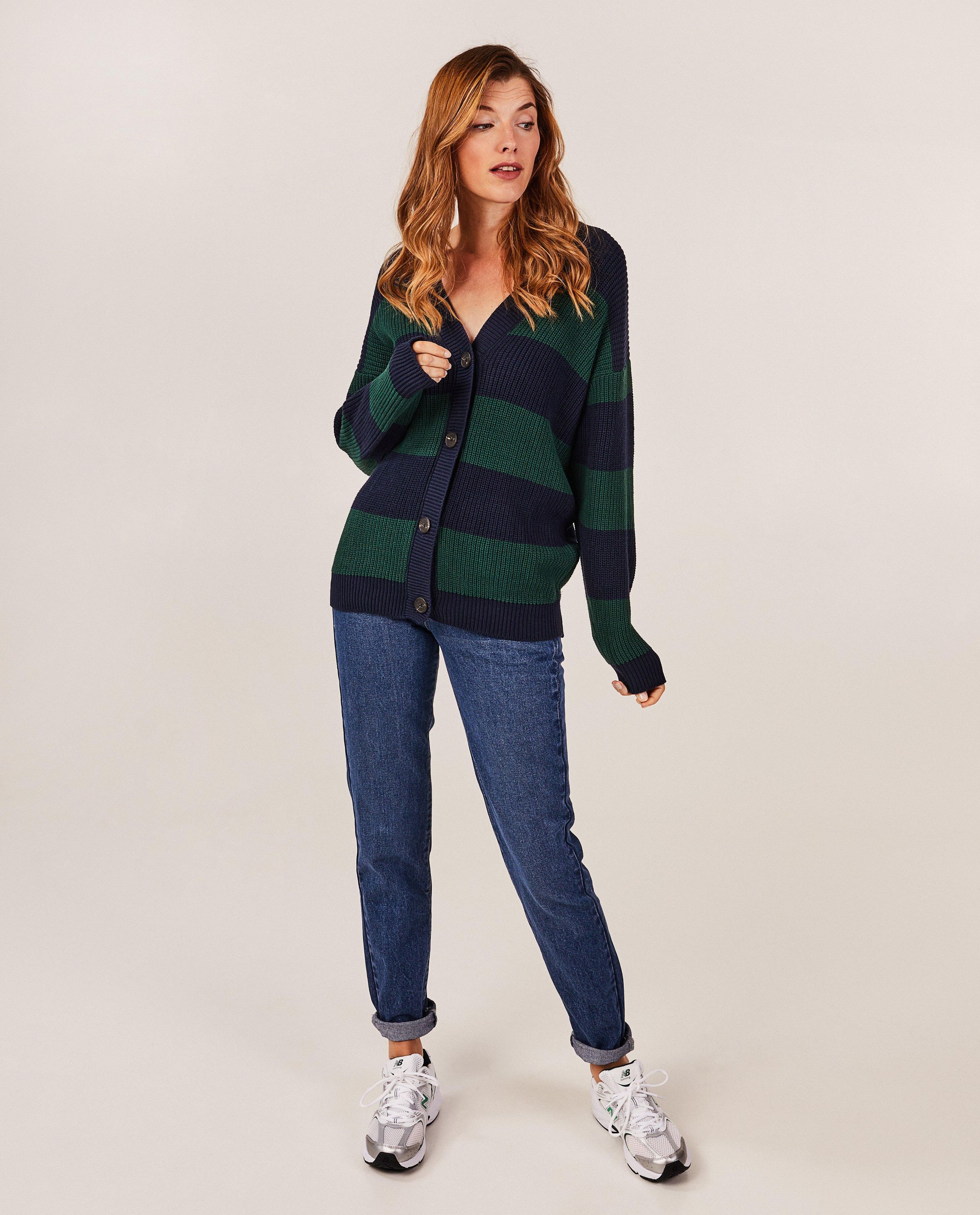 Gebreide cardigan met strepen - OVS