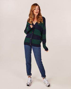 Gebreide cardigan met strepen - OVS