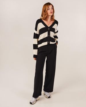 Gebreide cardigan met strepen - OVS