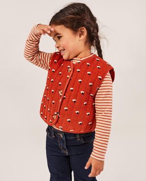 Cardigan - Vest met bloemenprint