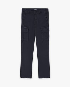 Donkerblauwe broek, cargo fit - Blue Rebel