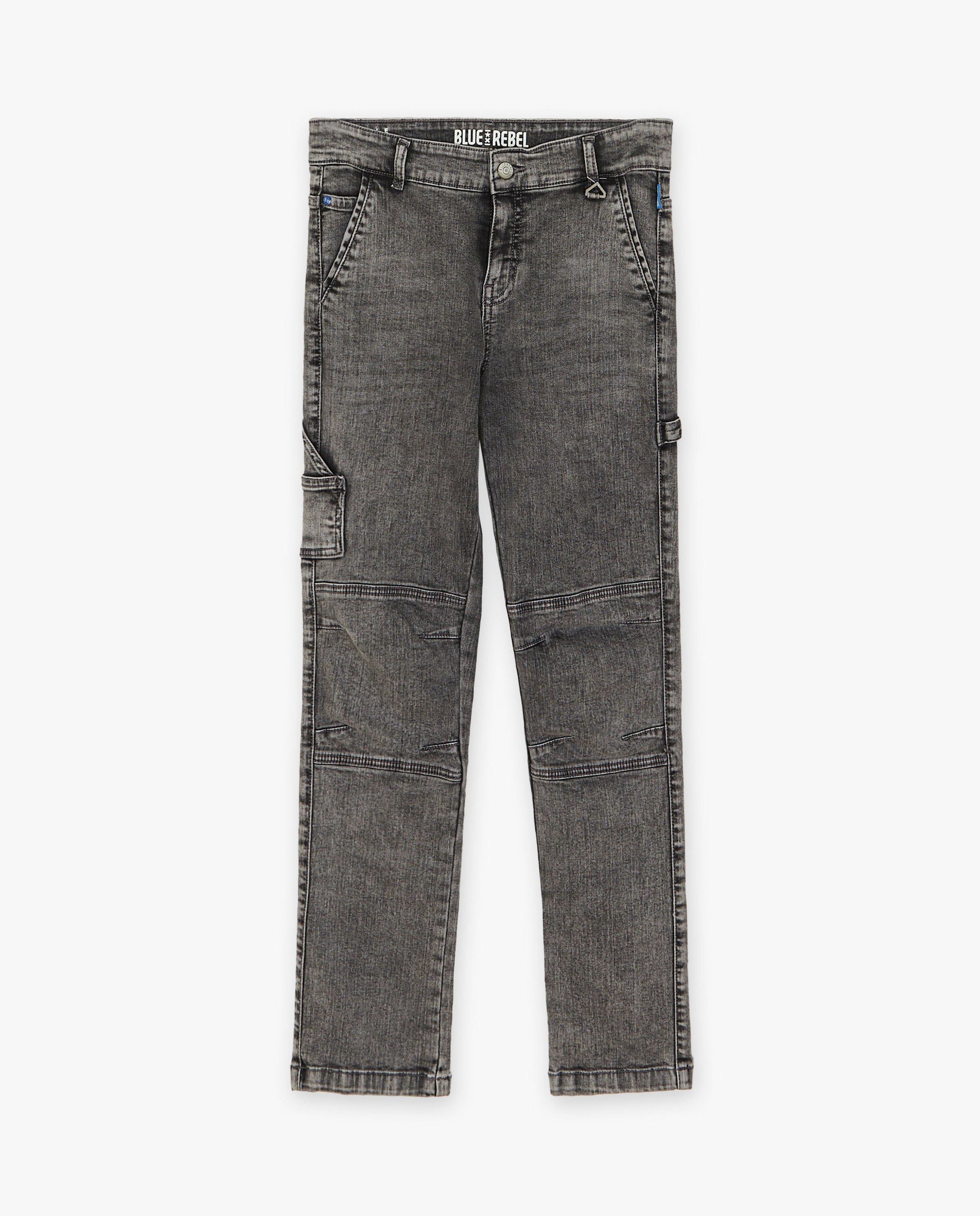 Jeans gris, regular fit - Blue Rebel
