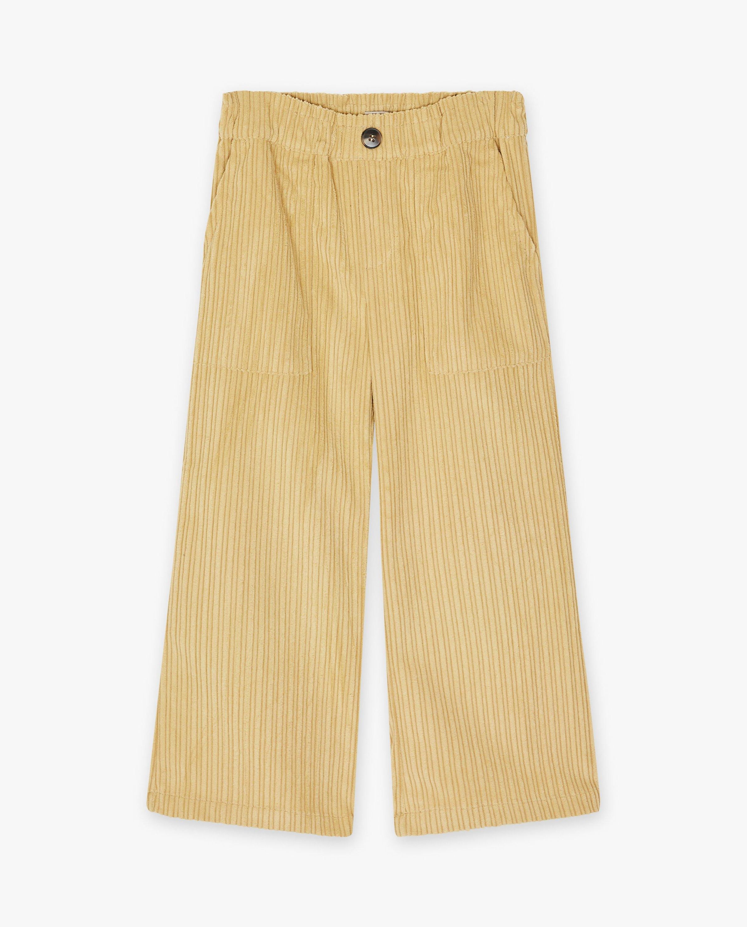 Gele broek van ribfluweel - Daily 7