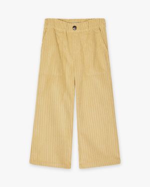 Gele broek van ribfluweel - Daily 7