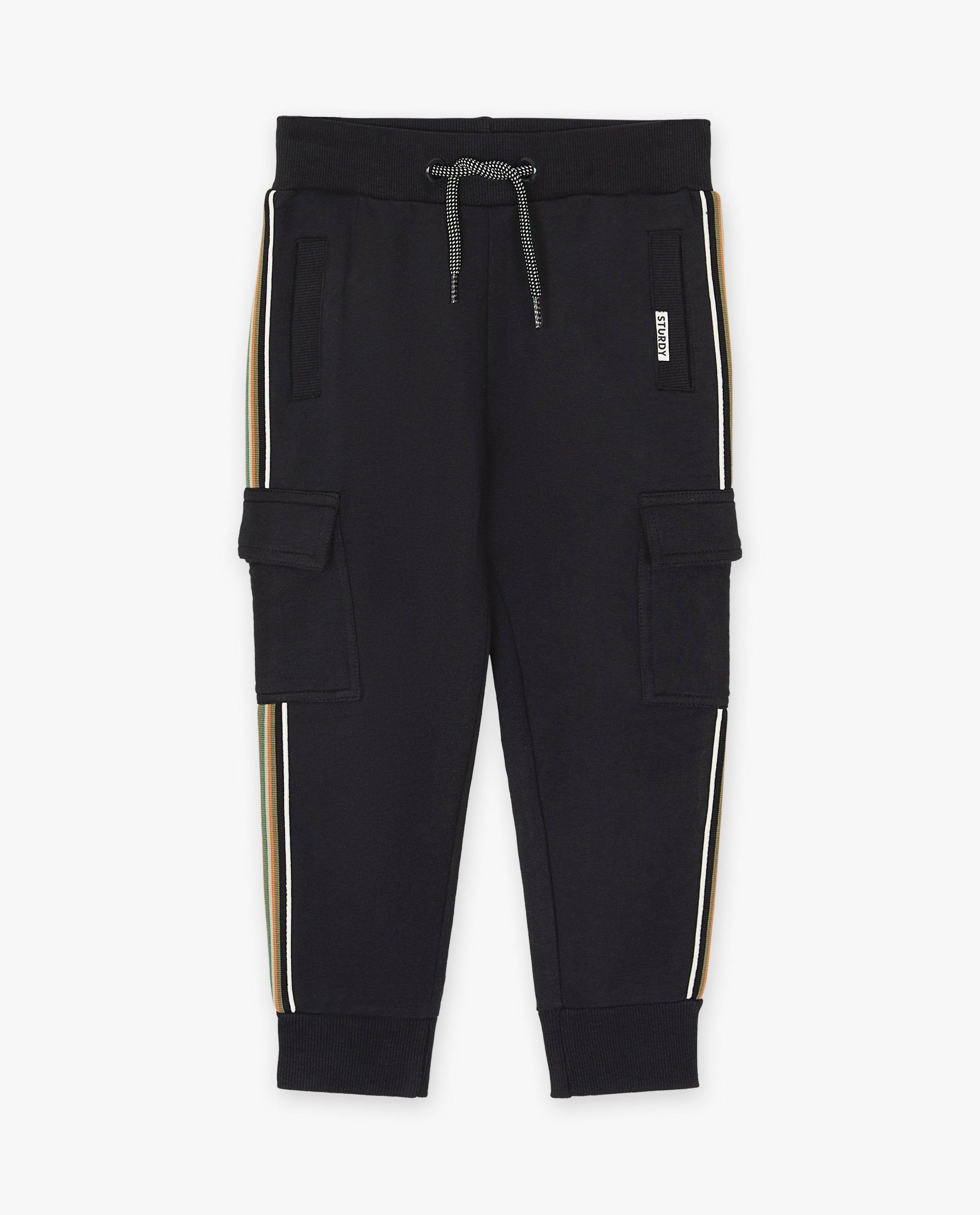 Pantalon de jogging bleu fonc&eacute;, coupe cargo - Sturdy