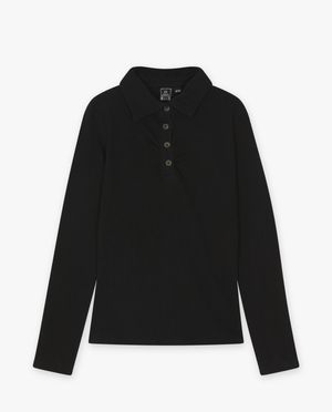 Blouse noire structur&eacute;e - Indian Blue Jeans
