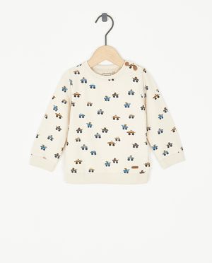 Sweater met autoprint - Minymo