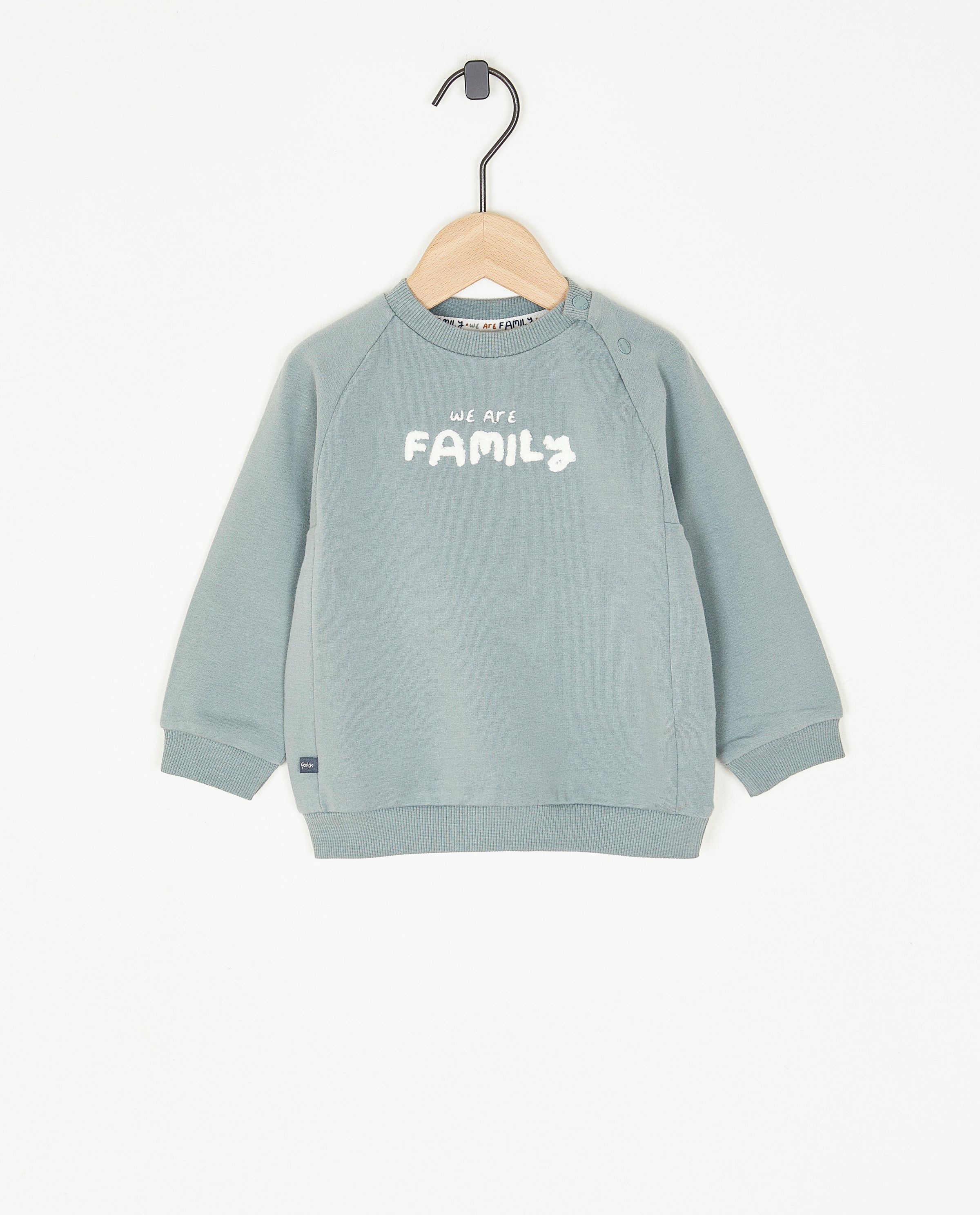 Sweat vert avec une inscription - Feetje