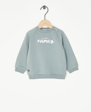 Sweat vert avec une inscription - Feetje